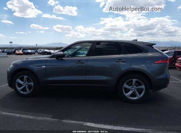 SADCJ2GX1JA235421 2018 JAGUAR F-PACE Серый Вид задней части салона