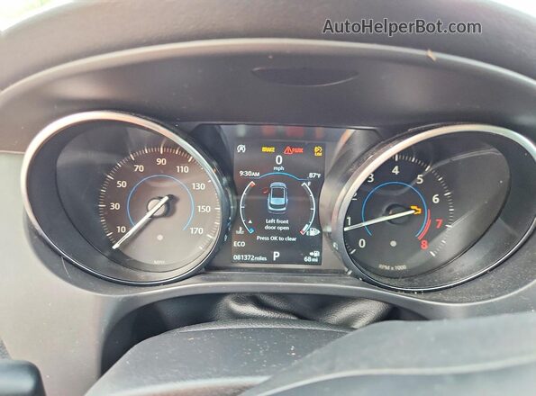 SADCJ2GX6JA236046 2018 JAGUAR F-PACE Black ხელსაწყოთა პანელის ხედი