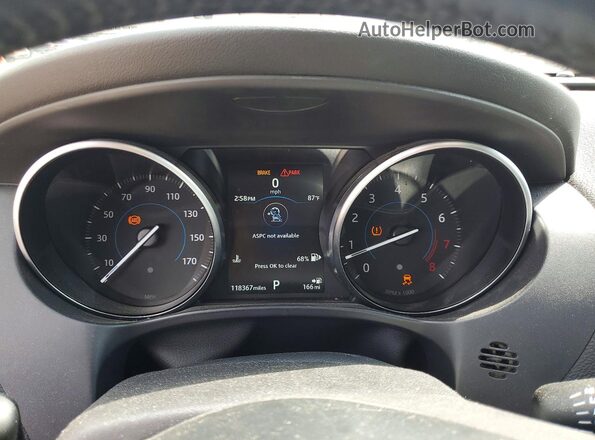 SADCJ2GX7JA235343 2018 JAGUAR F-PACE Black Instrument cluster view