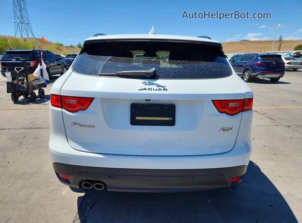 SADCK2BN8HA490337 2017 JAGUAR F-PACE White Widok z tyłu