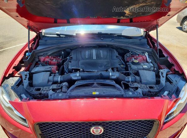 SADCK2BV1HA894760 2017 JAGUAR F-PACE Красный Вид задней части салона