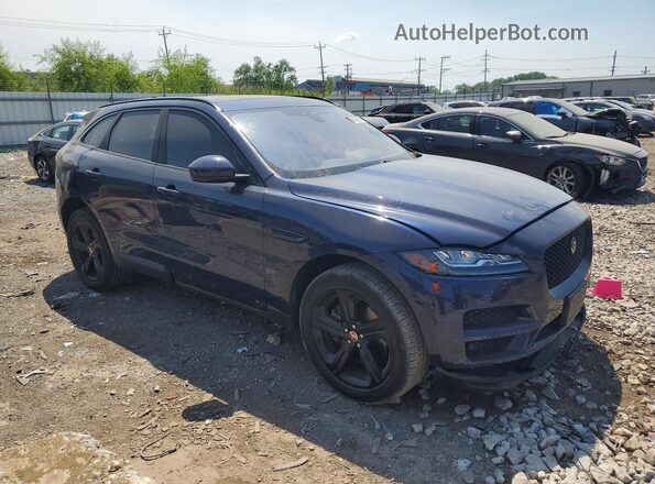 SADCK2BV6HA096674 2017 JAGUAR F-PACE Blue Delantero derecho