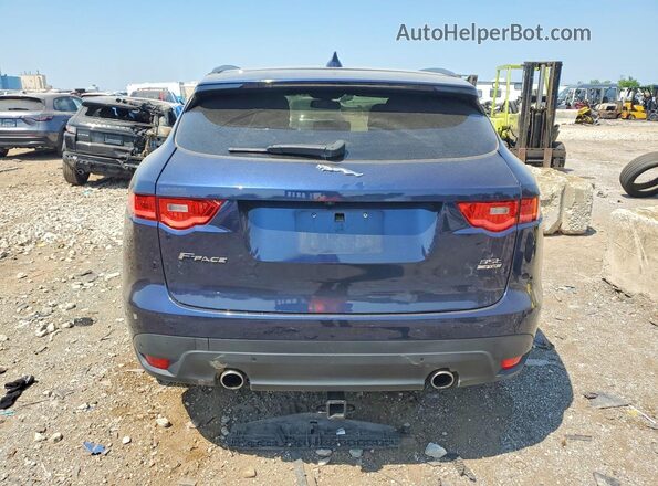 SADCK2BV6HA096674 2017 JAGUAR F-PACE Blue Vista trasera