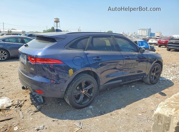 SADCK2BV6HA096674 2017 JAGUAR F-PACE Blue Trasero derecho