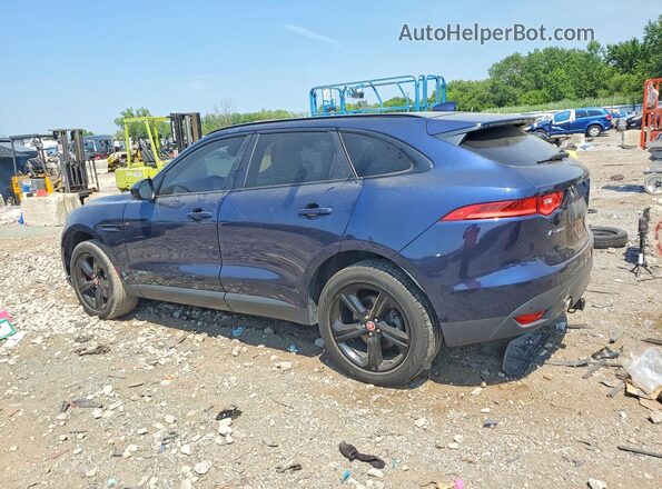 SADCK2BV6HA096674 2017 JAGUAR F-PACE Blue Trasero izquierdo