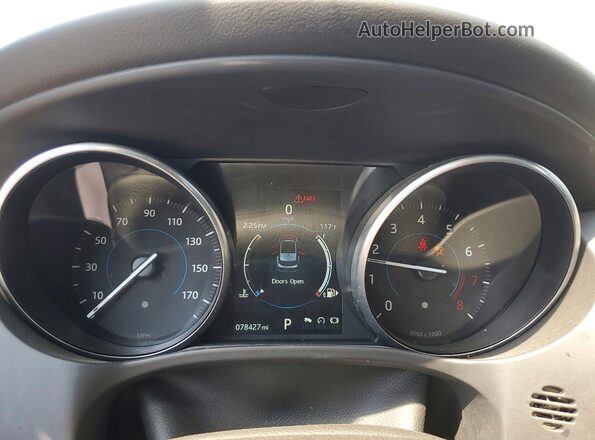 SADCK2BV6HA096674 2017 JAGUAR F-PACE Blue Vista del cuadro de instrumentos