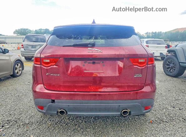 SADCK2BVXHA880291 2017 JAGUAR F-PACE Burgundy Rear view