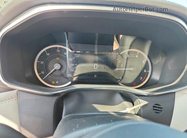 SADCK2EX3PA708969 2023 JAGUAR F-PACE White Widok zestawu wskaźników