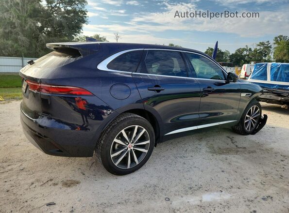 SADCK2EX5MA674609 2021 JAGUAR F-PACE Blue Հետևի աջ