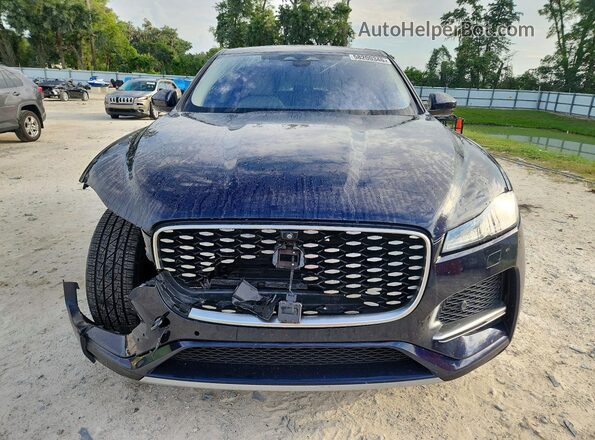 SADCK2EX5MA674609 2021 JAGUAR F-PACE Blue Դիմացի տեսք