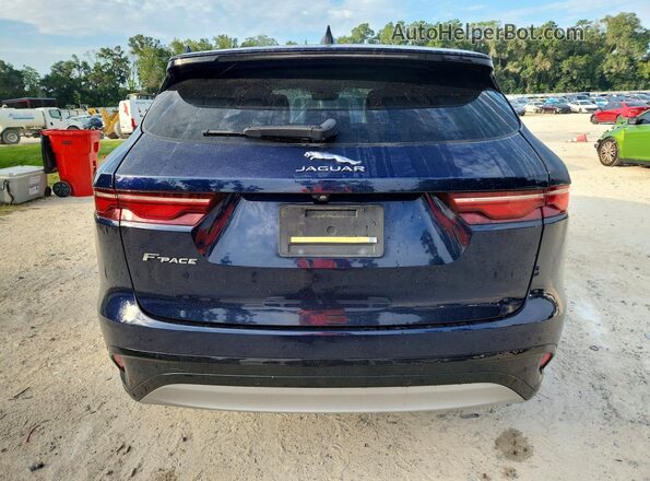 SADCK2EX5MA674609 2021 JAGUAR F-PACE Blue Հետևի տեսք