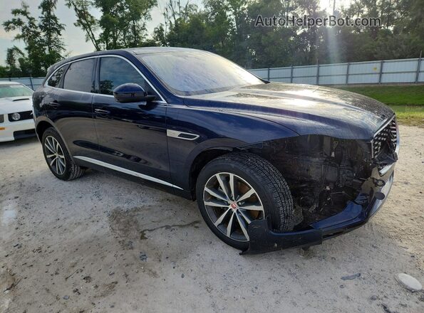 SADCK2EX5MA674609 2021 JAGUAR F-PACE Blue Առջևի աջ