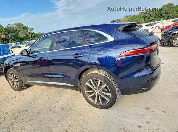 SADCK2EX5MA674609 2021 JAGUAR F-PACE Blue Հետևի ձախ