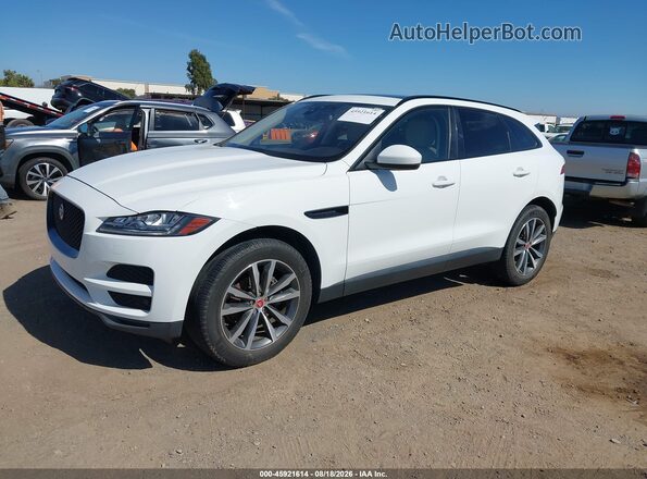 SADCK2FN2JA248837 2018 JAGUAR F-PACE White წინა მარცხენა ხედი სამი მეოთხედიდან