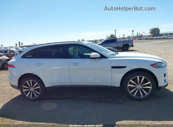 SADCK2FN2JA248837 2018 JAGUAR F-PACE White უკანა სალონის ხედი