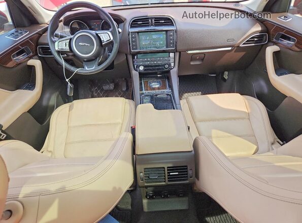 SADCK2FN4JA251867 2018 JAGUAR F-PACE Red Vista del cuadro de instrumentos