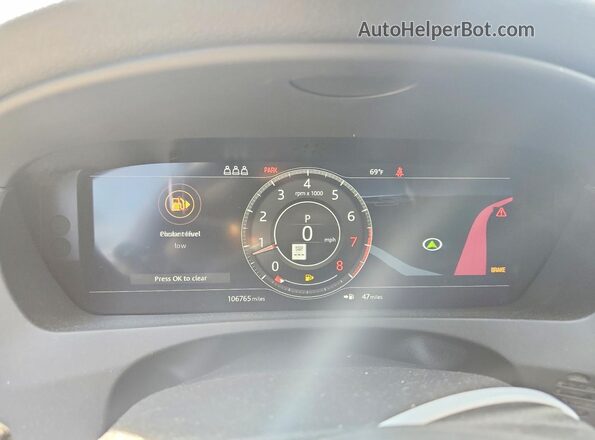 SADCK2FX3KA609575 2019 JAGUAR F-PACE Black ხელსაწყოთა პანელის ხედი