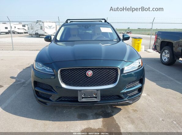 SADCK2GX1JA283014 2018 JAGUAR F-PACE Green უკანა სალონის ხედი