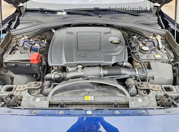 SADCK2GX5LA637474 2020 JAGUAR F-PACE Blue Engine compartment view