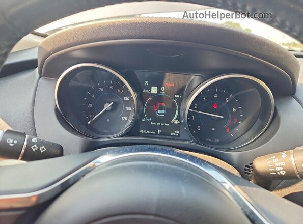 SADCK2GX8LA638702 2020 JAGUAR F-PACE Gray Widok zestawu wskaźników