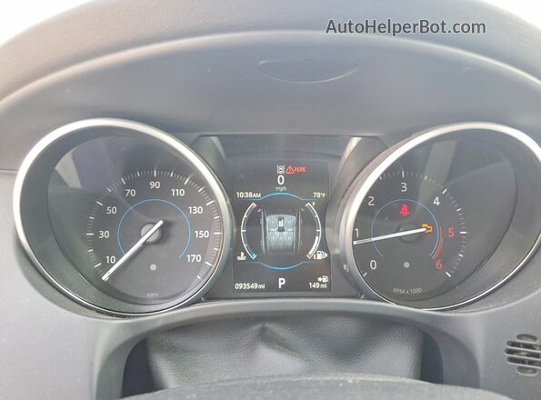 SADCL2BN5HA088708 2017 JAGUAR F-PACE Brown Widok zestawu wskaźników