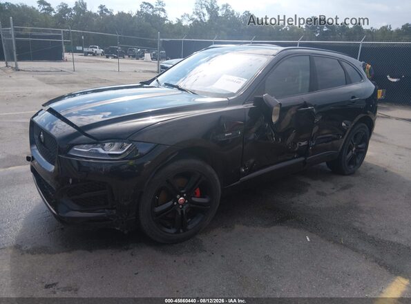 SADCL2BV1HA882430 2017 JAGUAR F-PACE Black წინა მარცხენა ხედი სამი მეოთხედიდან
