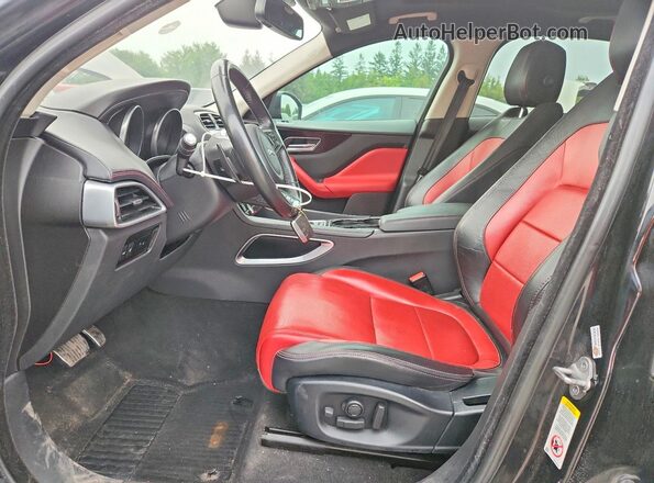 SADCL2BV2HA897471 2017 JAGUAR F-PACE Black Вид салону спереду