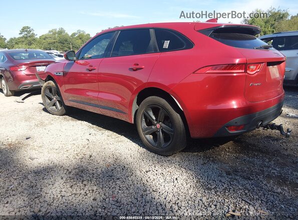 SADCL2BV9HA083897 2017 JAGUAR F-PACE Red უკანა მარცხენა