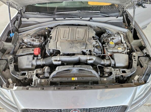 SADCL2EV6JA259113 2018 JAGUAR F-PACE Gray ძრავის განყოფილების ხედი