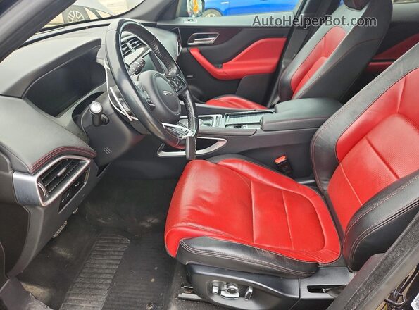 SADCL2FN6JA253570 2018 JAGUAR F-PACE Black Вид салону спереду