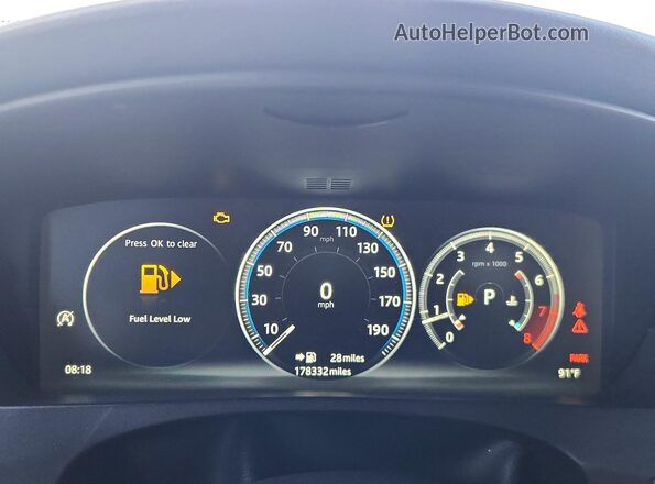SADCL2FX8JA262689 2018 JAGUAR F-PACE Black Vista del cuadro de instrumentos