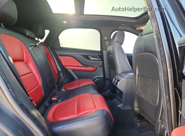 SADCL2FX8JA262689 2018 JAGUAR F-PACE Black Vista de los asientos traseros