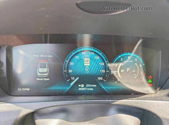 SADCM2BV2HA889318 2017 JAGUAR F-PACE White Вид щитка приладів