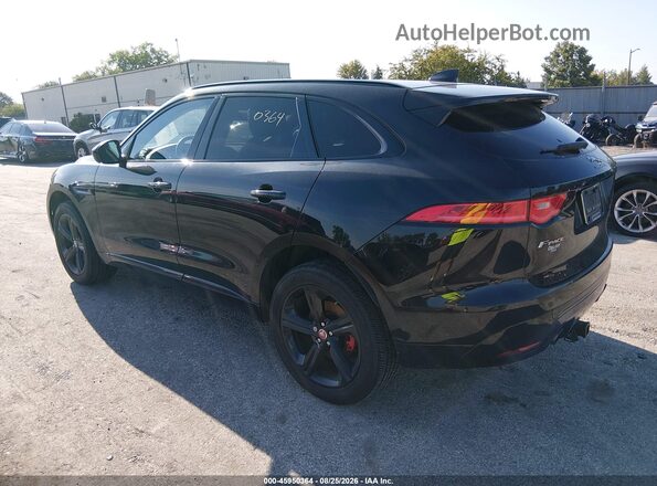 SADCM2FV0JA329975 2018 JAGUAR F-PACE Black უკანა მარცხენა