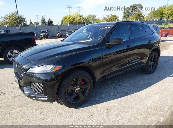 SADCM2FV0JA329975 2018 JAGUAR F-PACE Black წინა მარცხენა ხედი სამი მეოთხედიდან