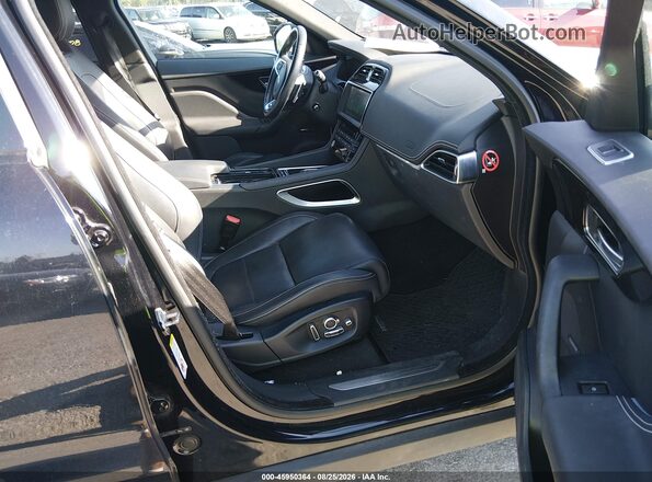 SADCM2FV0JA329975 2018 JAGUAR F-PACE Black წინა სალონის ხედი