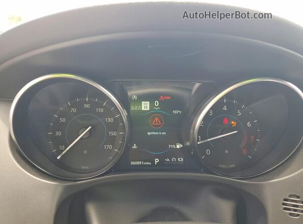 SADCM2FV0LA625596 2020 JAGUAR F-PACE Black Instrument cluster view