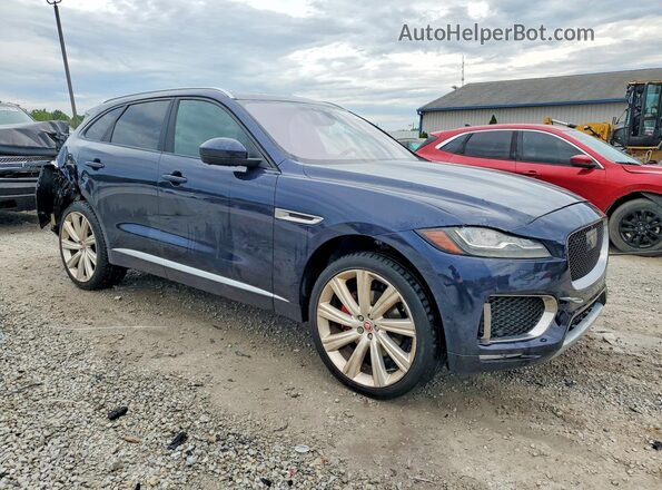 SADCM2FV1JA202670 2018 JAGUAR F-PACE Blue Առջևի աջ