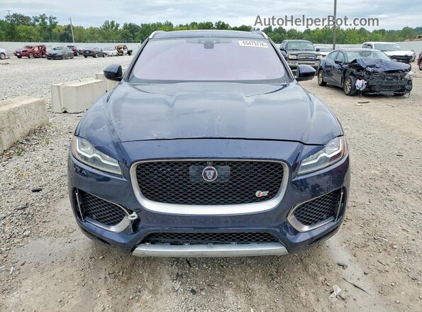 SADCM2FV1JA202670 2018 JAGUAR F-PACE Blue Դիմացի տեսք
