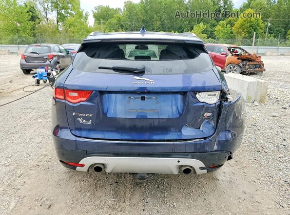 SADCM2FV1JA202670 2018 JAGUAR F-PACE Blue Հետևի տեսք