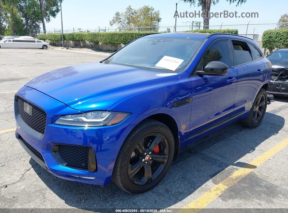 SADCM2FV1JA284660 2018 JAGUAR F-PACE Blue Front left