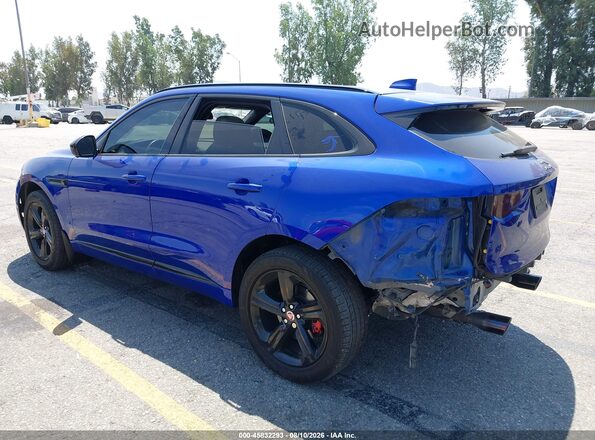SADCM2FV1JA284660 2018 JAGUAR F-PACE Blue Rear left