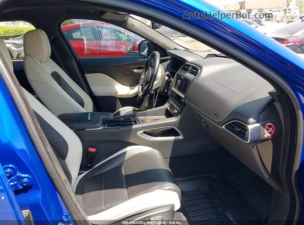 SADCM2FV1JA284660 2018 JAGUAR F-PACE Blue Front interior view