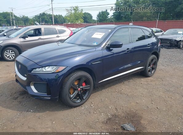 SADCM2FV3JA298415 2018 JAGUAR F-PACE Dark Blue წინა მარცხენა ხედი სამი მეოთხედიდან