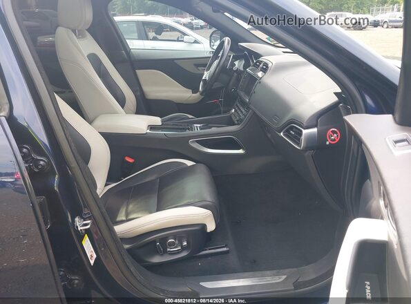 SADCM2FV3JA298415 2018 JAGUAR F-PACE Dark Blue წინა სალონის ხედი
