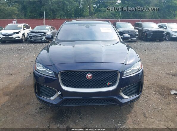 SADCM2FV3JA298415 2018 JAGUAR F-PACE Dark Blue ხელსაწყოთა პანელის ხედი