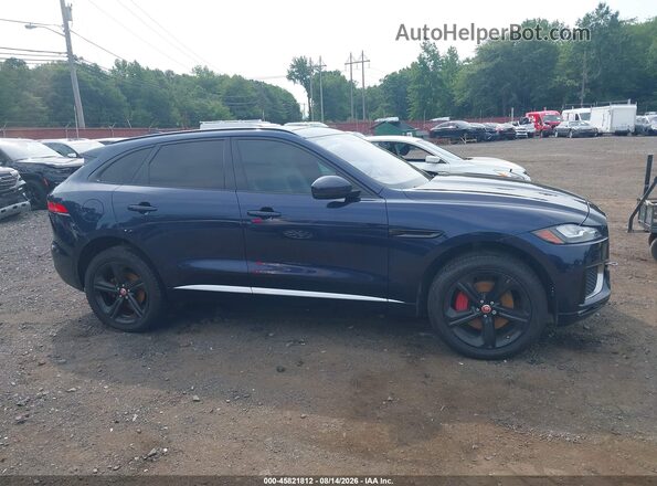SADCM2FV3JA298415 2018 JAGUAR F-PACE Dark Blue უკანა სალონის ხედი