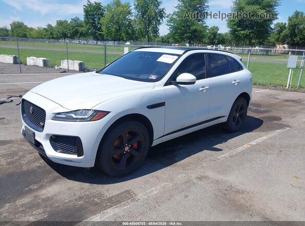 SADCM2FV6JA261035 2018 JAGUAR F-PACE Белый Передняя левая четверть
