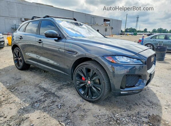 SADCM2FV7JA328421 2018 JAGUAR F-PACE Gray Передня права чверть
