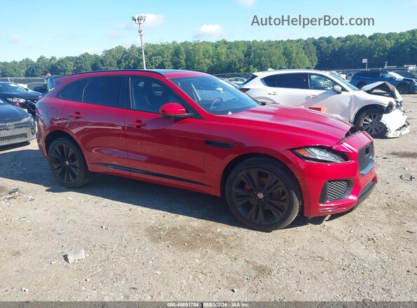 SADCM2FVXLA620566 2020 JAGUAR F-PACE Red Widok wnętrza 360 stopni